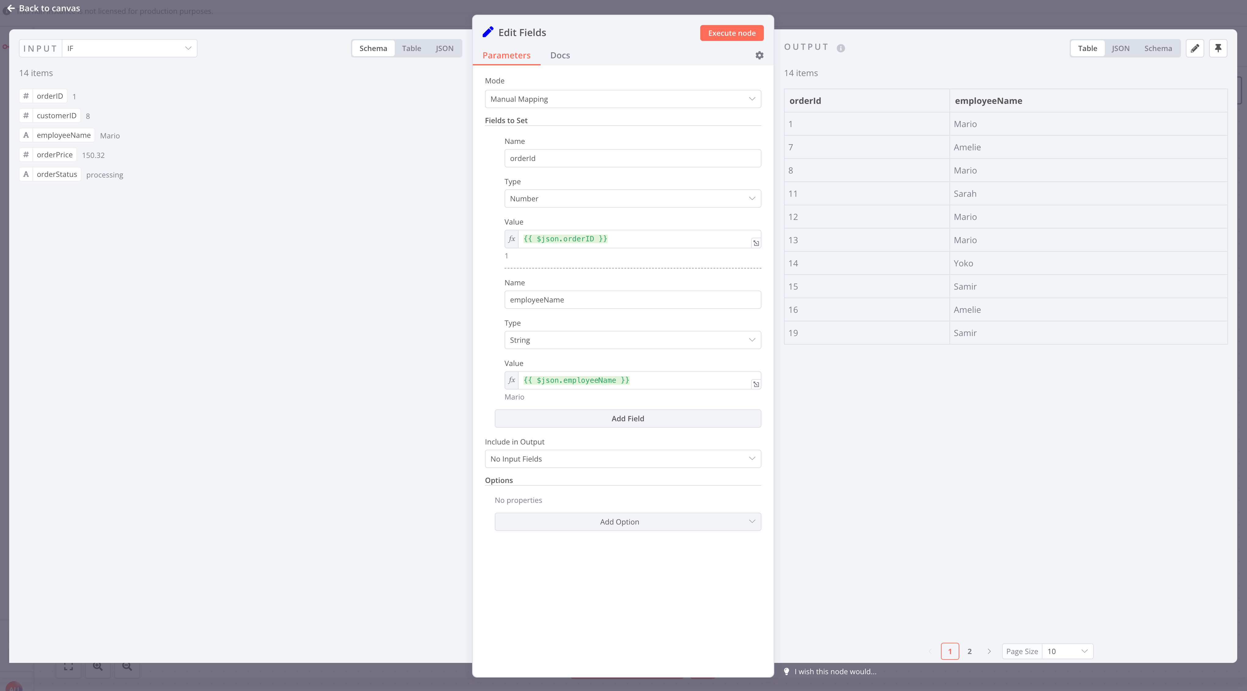 Set node