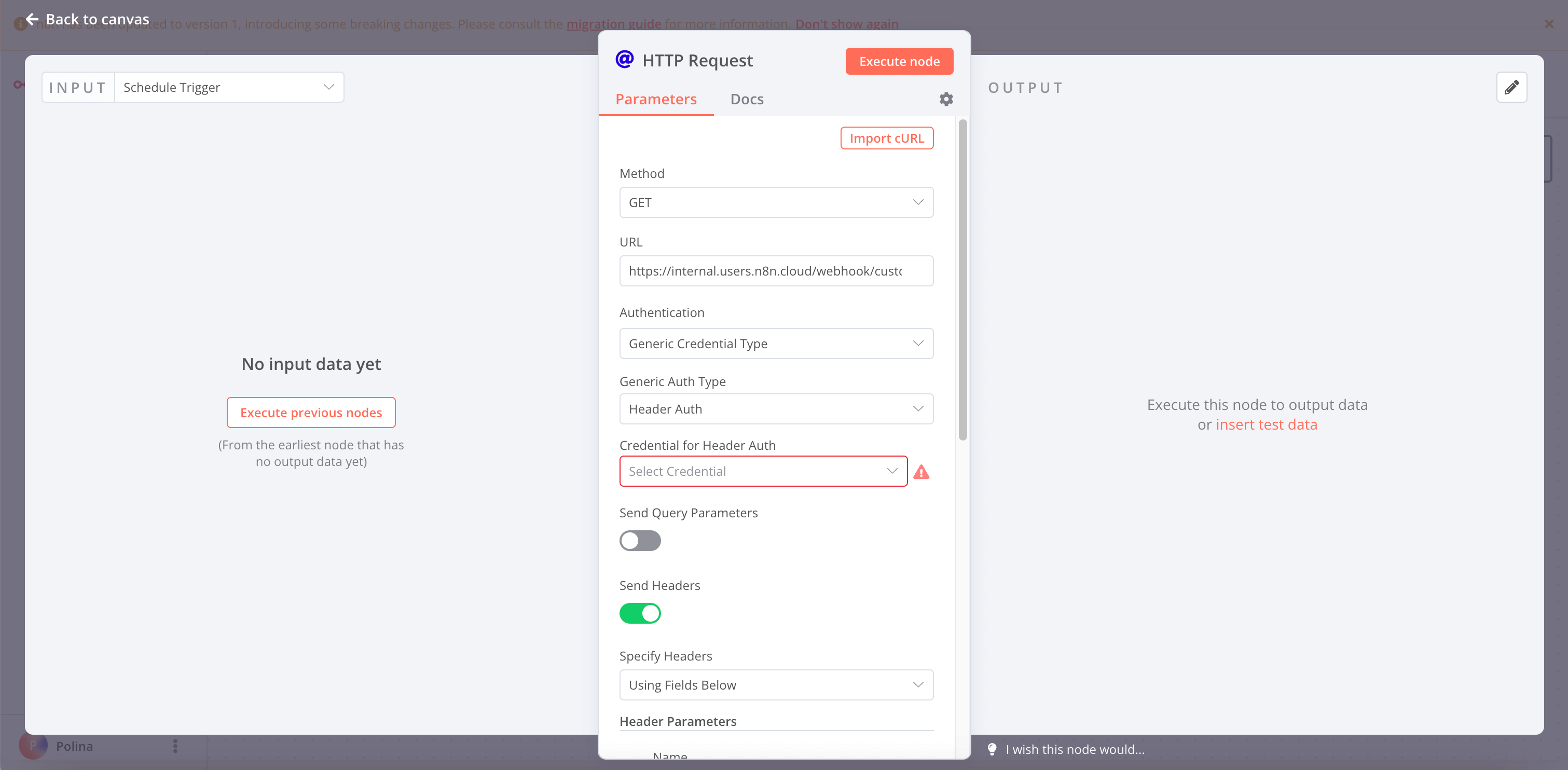 HTTP Request node